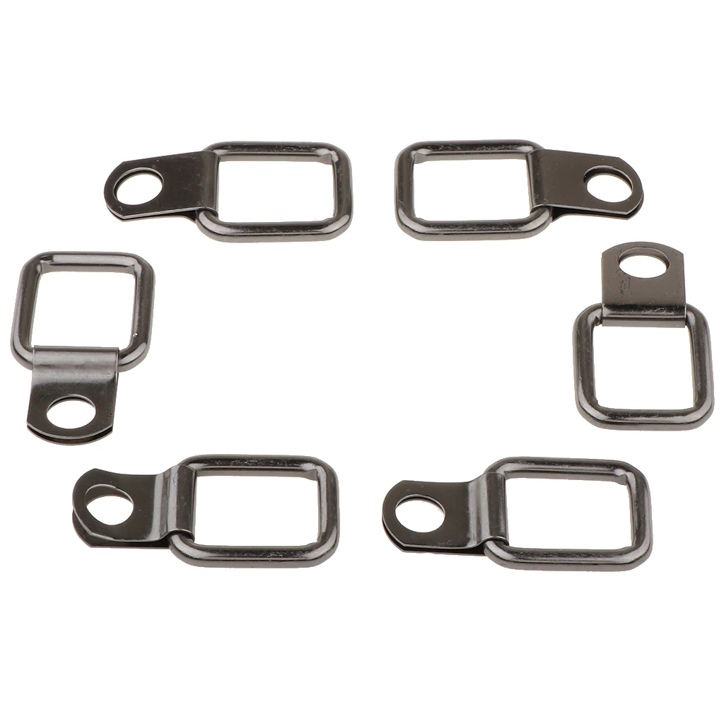 6X D Ring Tie Downs Forged Lashing Ring for Jeep Wrangler Trunk Cargo