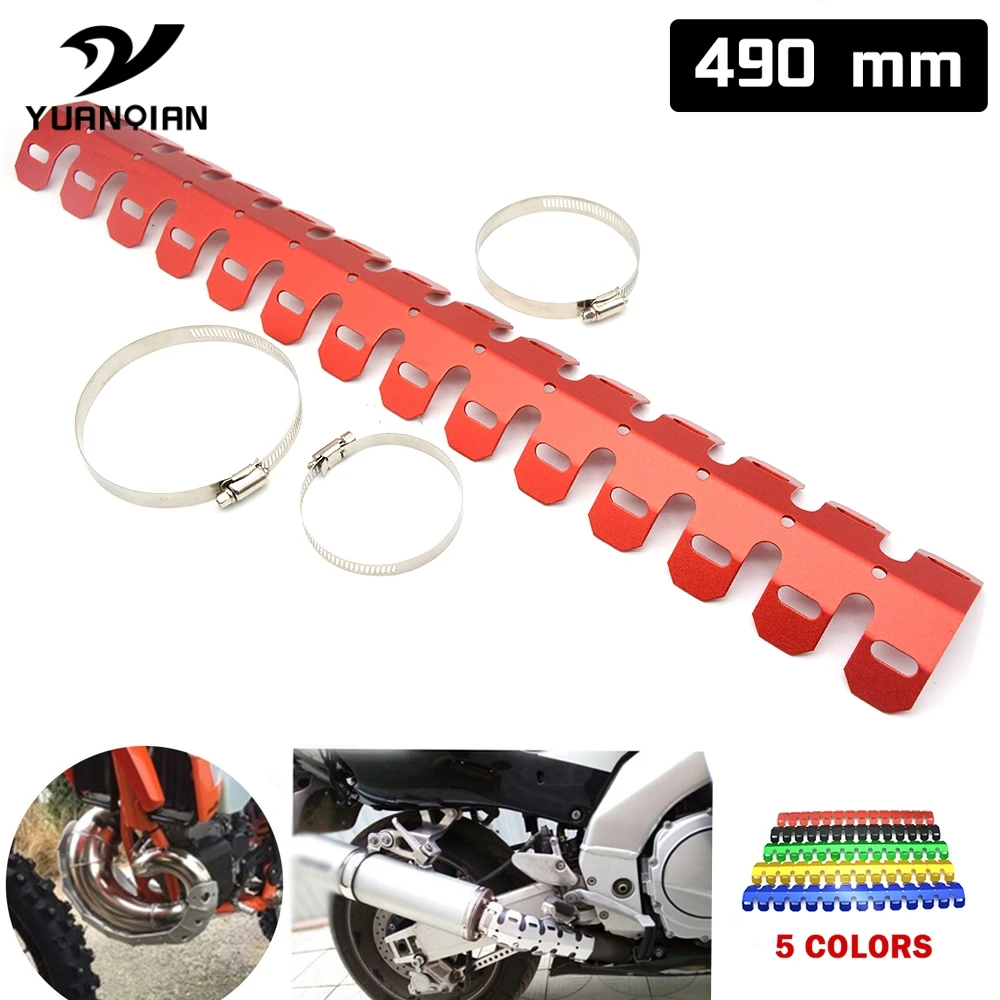 Off road Exhaust Muffler Pipe Guard Protector Heat Shield Universal For