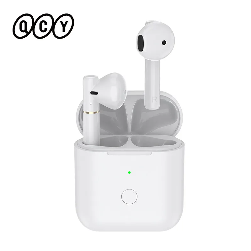 QCY T8 Bluetooth V5.1 auricular TWS inalámbricos conexión doble impermeable auriculares Hall magnético auriculares con micrófono auriculares