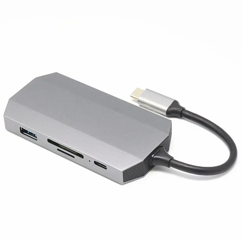 Type-C3.1 4K Usb3.0 Sd Tf карты Gigabit Ethernet Порты и разъёмы звуковая карта с интерфейсом Usb c Pd зарядки 9 в 1 конвертер