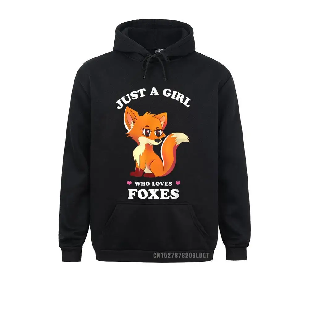 Just a Girl who Loves Foxes - Funny Spirit Animal Cute Fox T-Shirt__B8680 Design ostern Day  Men Hoodies Hoods 2021 Long Sleeve Sweatshirts Just a Girl who Loves Foxes - Funny Spirit Animal Cute Fox T-Shirt__B8680black
