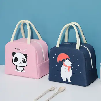 

New Fashion Cute Kids Lunch Bag Cartoon Lunch Bag For Women Girl Kids Children Thermal Insulated Lunch Box Tote Food Picnic Bag