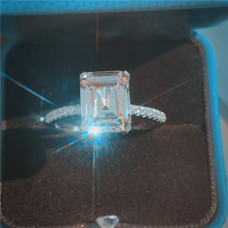 Choucong очаровательное кольцо 925 пробы серебро 2ct AAAAA cz обручальное кольцо кольца для женщин свадебный ювелирный подарок на палец