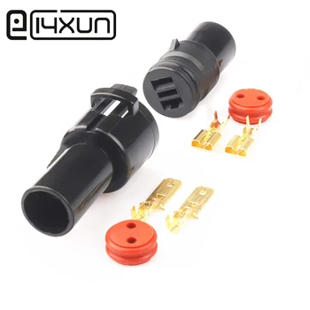 

10sets DJ7021F Auto Terminal Connection Sets 6.3mm 2Pin HID Waterproof Electrical Wire Connector Kit for Car Motorcycle Boat ect
