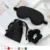 Имитированная Шелковая Маска для сна Fast Sleeping Eyeshade Cover Shade Patch Eye Mask Soft Blindfold Nap Travel Eyepatch with Bag+Head Ring