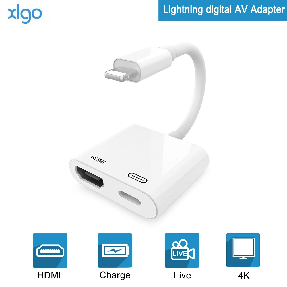 1080P HDMI адаптер для Lightning/цифровой AV преобразователь зарядки 4K кабельный разъем
