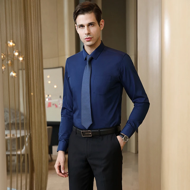 blue formal blouse