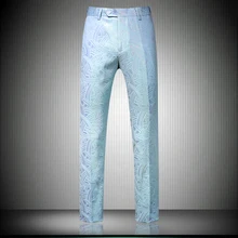 Классический Мужской Жаккардовый костюм брюки тонкий дизайн Мужские модельные брюки модные деловые банкетные мужские брюки Размер 29 31 33 35 37 39