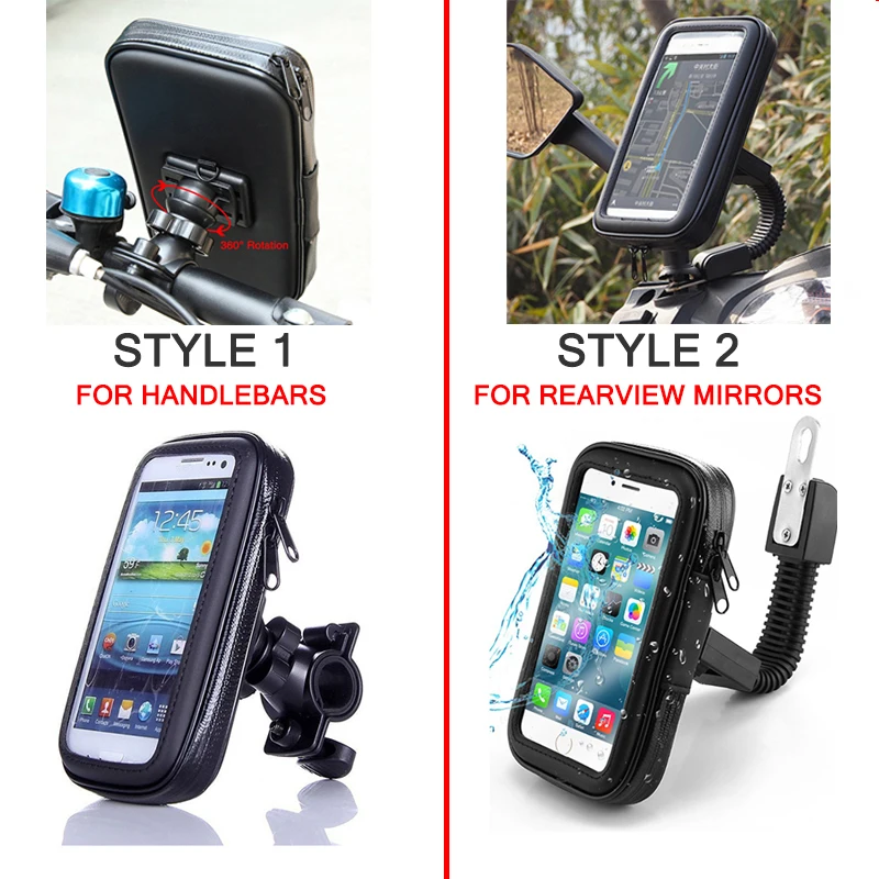 inch Bike Bicycle Waterproof Cell Phone Bag Holder Motorcycle