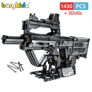 

1430pcs Technic Assault Rifle Gun Building Blocks Set Creator Gun Toy with bullet DIY Shooting Game Bricks Toys For Children kid