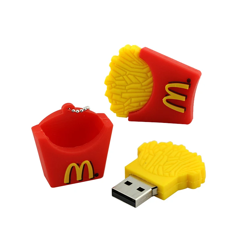 USB флеш-накопитель Mcdonald chips French frie Pendrive, 4 ГБ, 8 ГБ, 16 ГБ, 32 ГБ, 64 ГБ, 128, 256 ГБ, USB2.0, usb флеш-накопитель, карта памяти