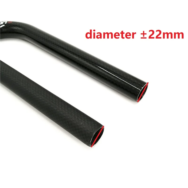 Carbon Fiber Handlebar bicycle handlebar For Brompton 25.4mm * 580mm Matte/Gloss Black BMX 412 Folding Bike Swallow-shaped Handlebar