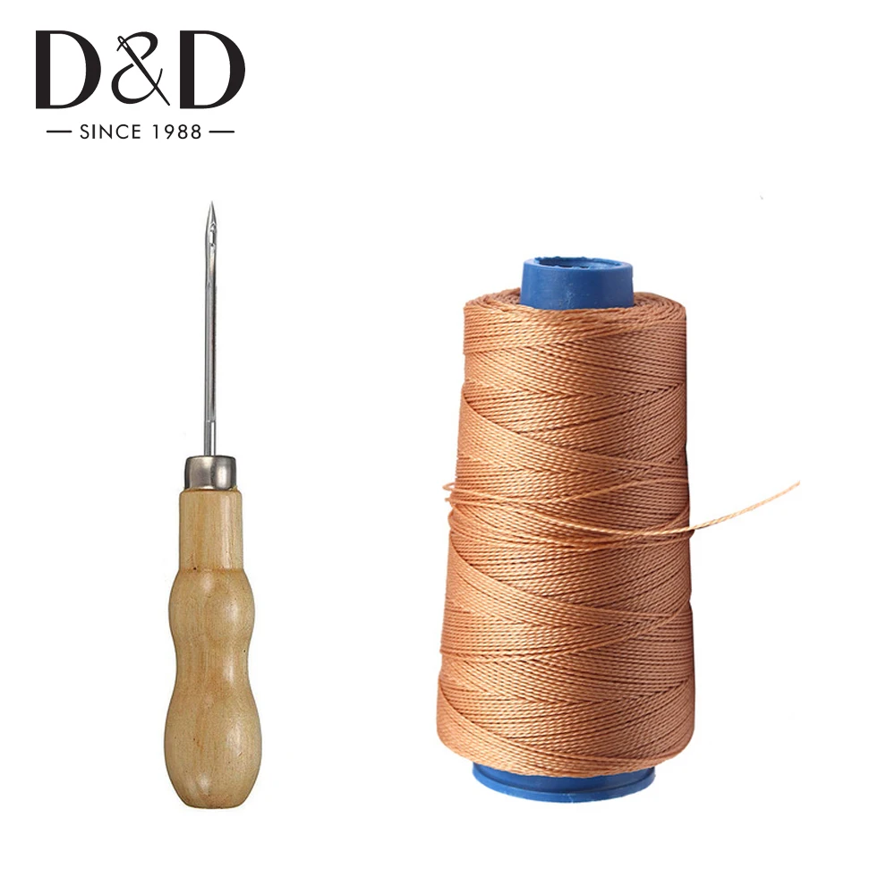 300M Nylon Leather Sewing Thread Waxed Thread Awl Repair Shoes Hand Stitching Tools