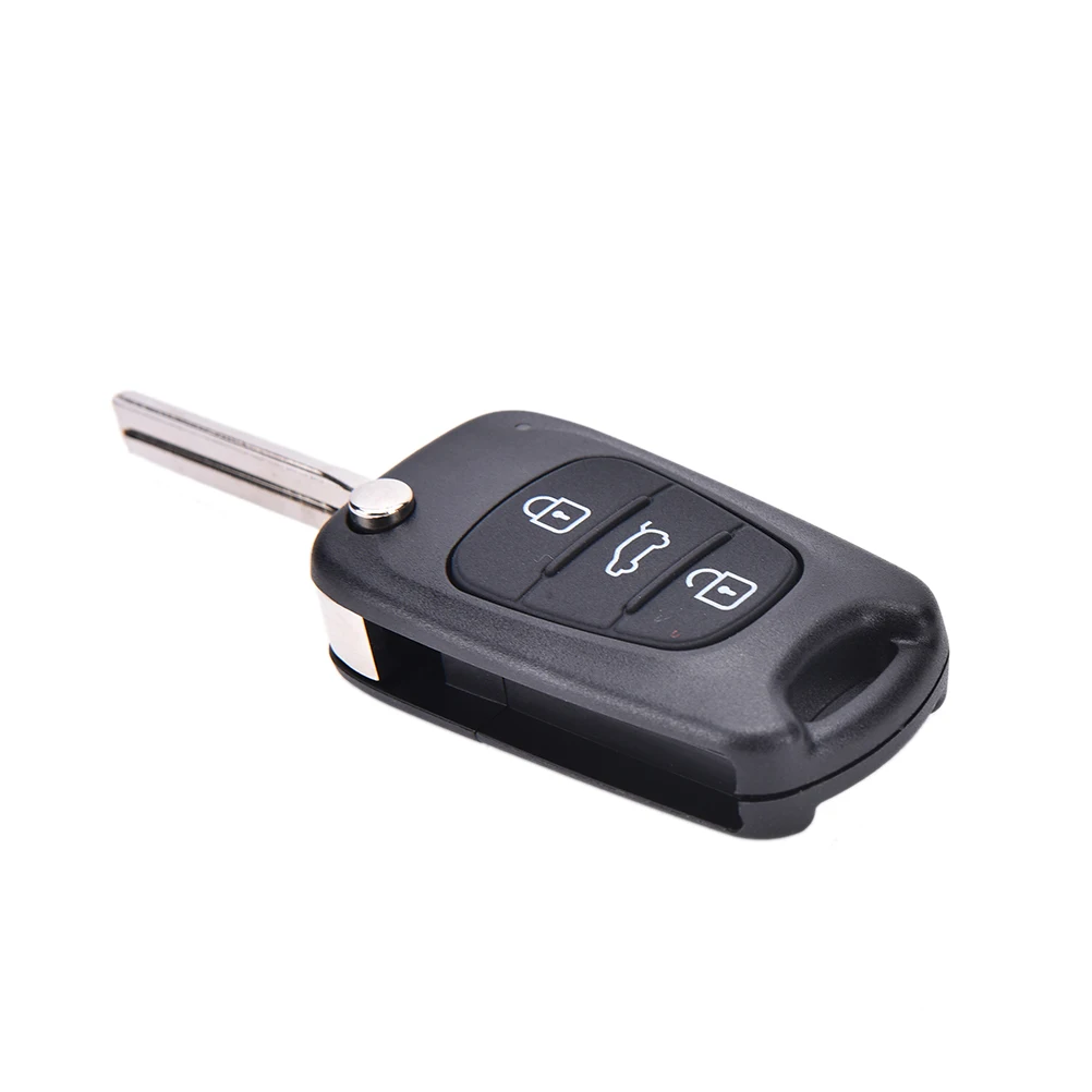 

New Remote Folding Key Shell Case 3 Buttons Fob For Hyundai I20 I30 IX35 I35