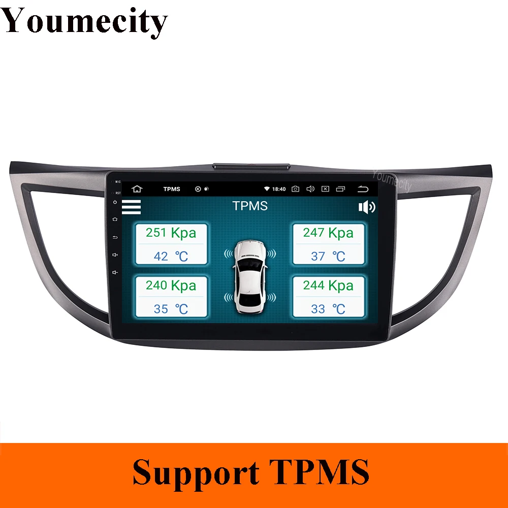 Android 9 0 Восьмиядерный автомобильный dvd плеер для Honda CRV 2012 2015 лет радио GPS Навигация