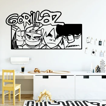 

Creative Gorillaz Wall Sticker Decal For Kids Rooms Vinyl Stickers Waterproof Wallpaper Baby Room Wall Decals Mural