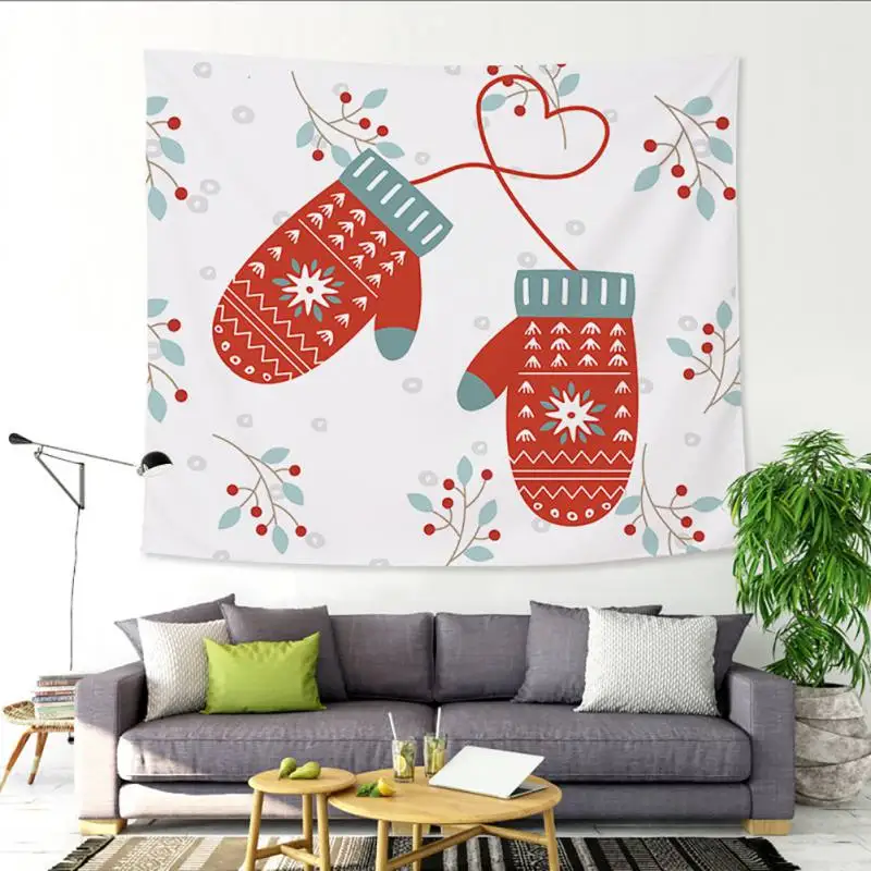 DIY Merry Christmas Tapestry Wall Hanging Decor Home Living Room Sandy Beach Throw Rug Blanket Camping Tent PGM