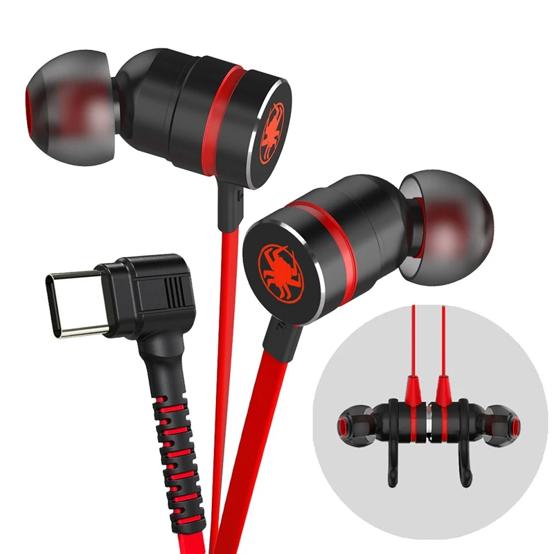 PLEXTONE G20 Gaming Headset Type C In Ear Stereo Metal Wire Controlled Headset Gaming Headset