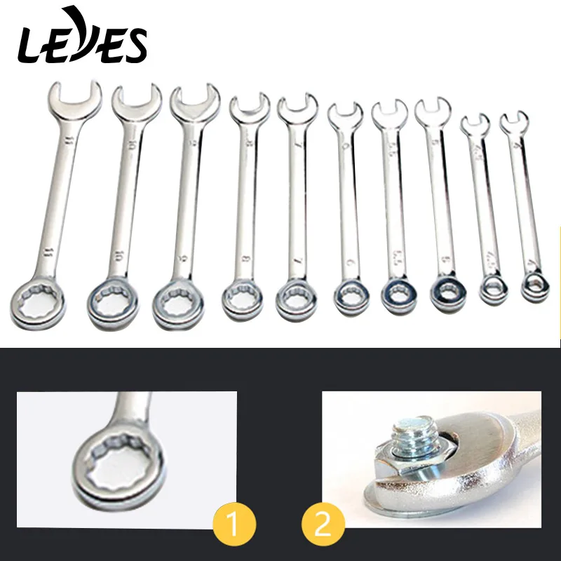 

Ratchet Wrench Spanner Set of Keys Hand Tools Kit Ring Torque Socket Combination Ratchets Tooth Gear Car Repair Tool Electrician