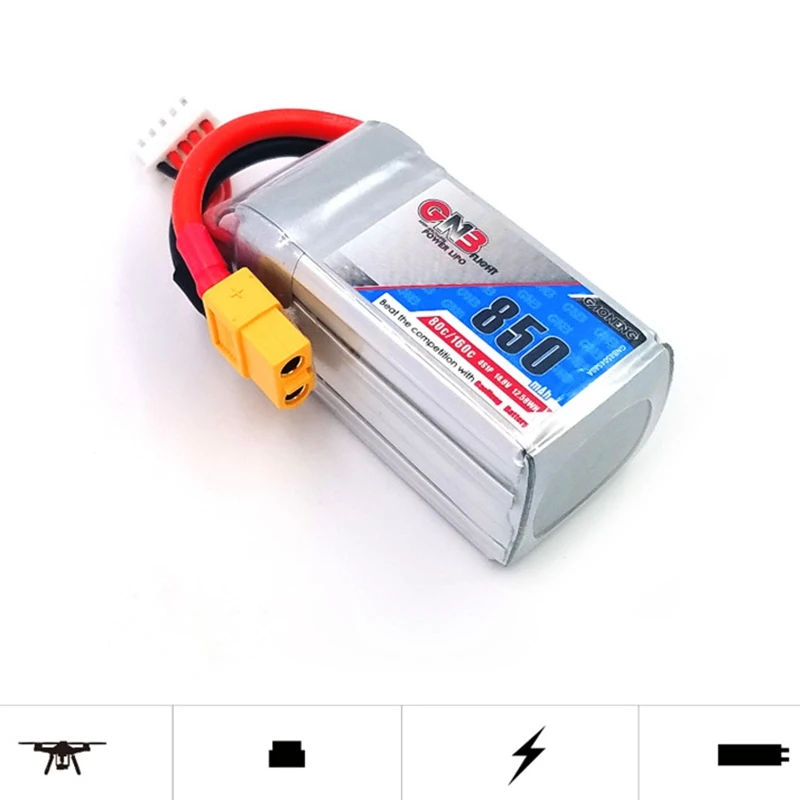 ABKT-GNB Gaoneng 14,8 V 850MAh 80/160C 4S Lipo батарея для радиоуправляемого дрона