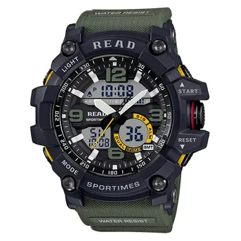 

READ Sport Watches for Men, Waterproof Digital Watch, LED Large Dail Clock Man 90001 Montre Homme Military Big Men SmartWatches