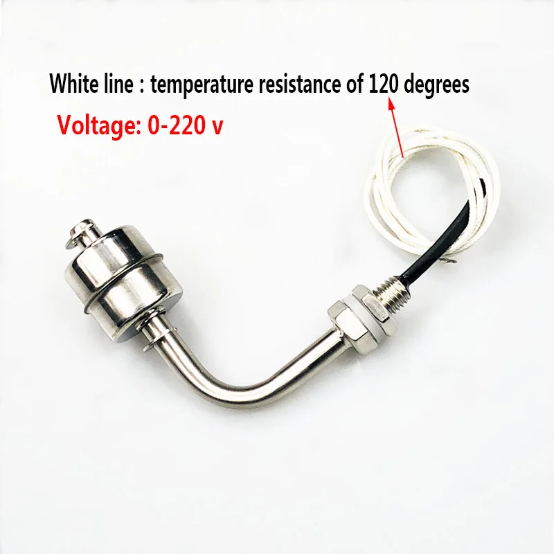 Liquid Level Sensor Water Level Switch 304/316 Stainless Steel L type Liquid Water Level controller Sensor Internal Float Switch Tank Pool water tower