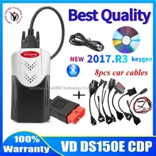 2021 nova vd tcs cdp obd obd2 ferramenta de diagnóstico bluetooth 2017. r3 keygen vd ds150e cdp para delphis carro caminhões scanner + 8 cabos