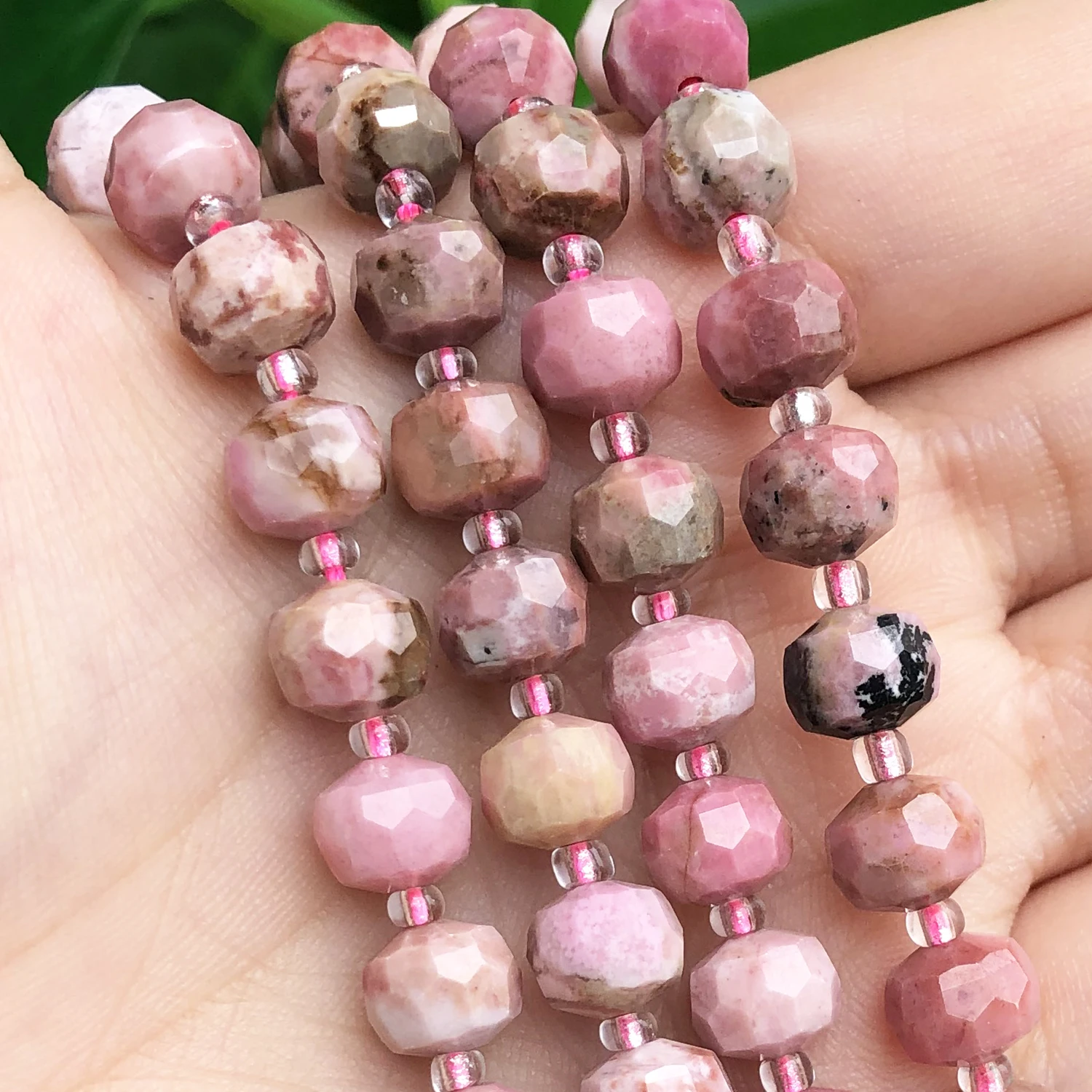 Transparent Natural Rose Pink Quartz Crystal Beads Loose Tiny Faceted Coin Pink  Beads For Jewelry Making Diy Bracelets Necklaces - Beads - AliExpress