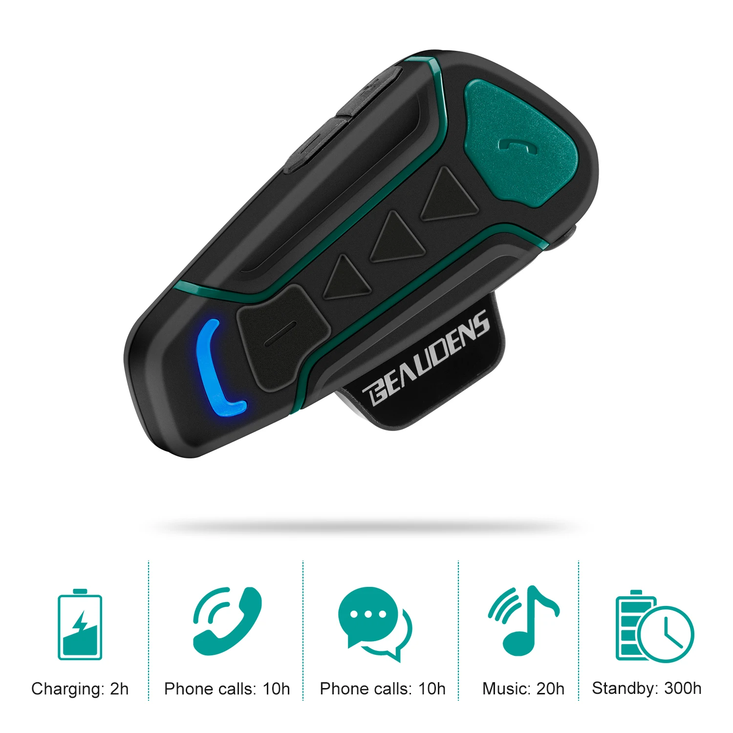 

2 pcs Motorcycle Helmet Bluetooth Headset Intercom Walkie Talkies 3 Riders 2000M Range Wireless Intercomunicador BT Interphone