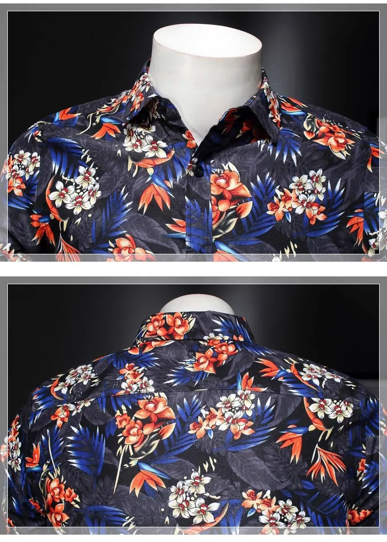 45 кг-120 кг гавайская рубашка мужская мужской Повседневное Camisa Masculina с принтом на пуговицах Пляжные рубашки короткий рукав Летняя одежда 7XL