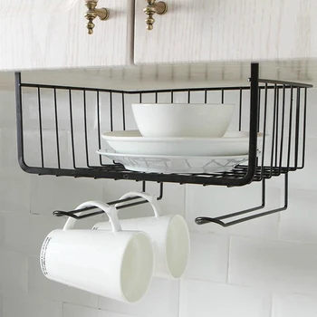 

Wall Shelf Closet Organizer Storage Shelf Iron Mesh Basket Cupboard Cabinet Door Organizer Rack Closet Holders Storage Basket
