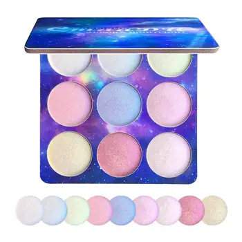 

CmaaDu 9 Colors/set Eye Shadow Highlight Professional Natural Glitter Eye Shadow Powder Palette Shimmer Makeup Palettes Gifts