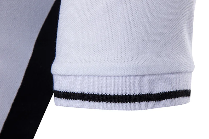 Повседневная Лоскутная рубашка поло для мужчин из хлопка Slim Fit с коротким рукавом летние поло рубашки анти-пиллинг Англия стиль поло Para Hombre
