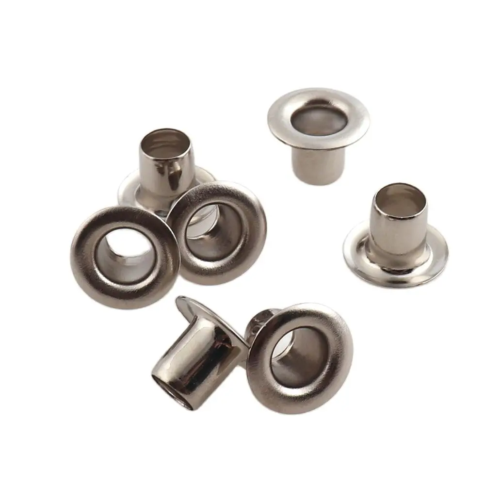 50/100sets Mental Eyelets Grommets 12*6*8mm For Leather Craft DIY Shoes Jewelry Parts