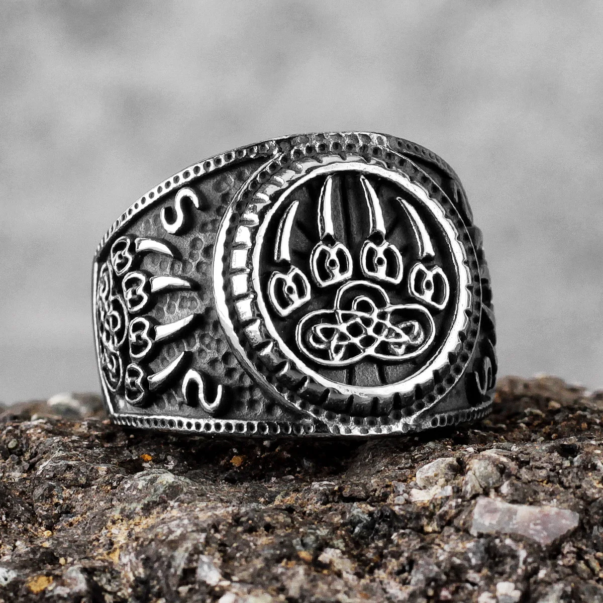 Bague Vintage Bague Style Viking Bagues Vintage Viking Bear