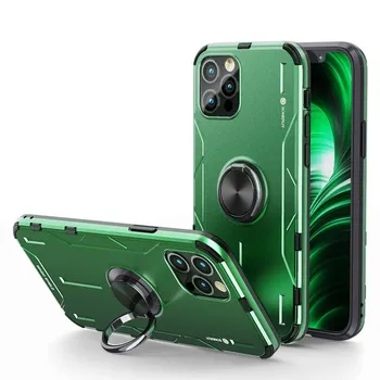 アルミ合金金属シリコン電話ケース保護回転ブラケットiphone 12ミニ12 12pro 12プロマックスケースKS0893