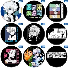 Broche de Cosplay Hunter x, Badges Gon Freecss, Collection d'icônes, sacs Killua Zoldyck Kurapika, broche de poitrine pour sacs à dos