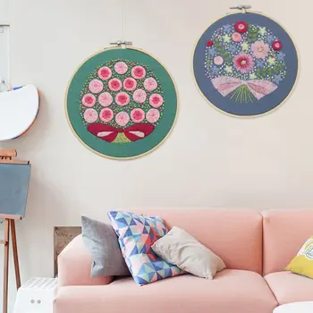 

2020 Embroidery Ribbon Set Beginners With Embroidery Shed Sewing Kit Cross-stitch Crafts Hand-stitched Dec