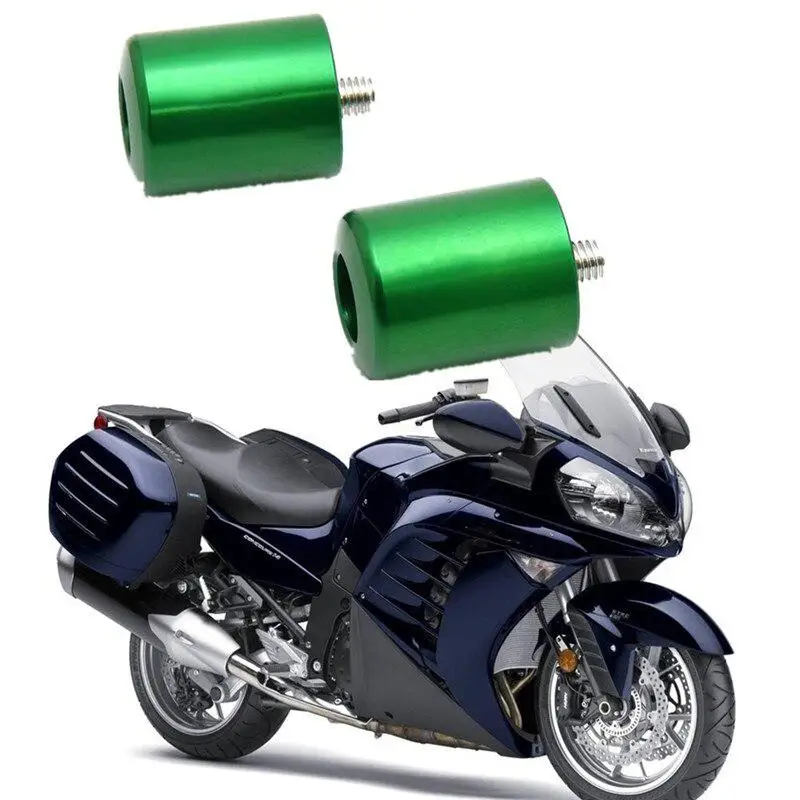 Комплект из 2 предметов, 8 мм мотоцикл рукоятка заканчивается вилка руль Вилки винт рукояти для KAWASAKI Z250 Z300 Z650 Z800 Z900 Z1000