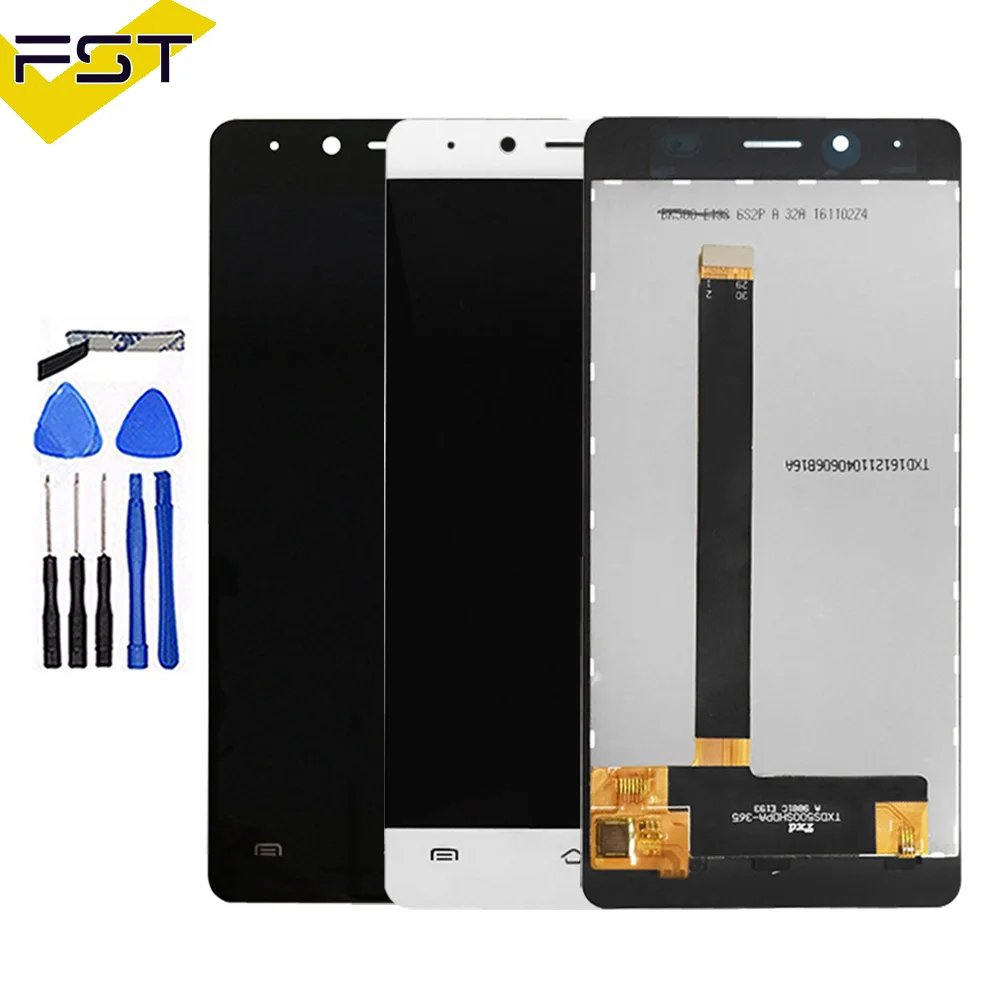 Cena Wysokiej jakości testowane dobrze dla BQ BQS 5060 BQS 5060 cienki ekran LCD + montaż digitizera ekranu dotykowego + darmowe narzędzie dla BQ S 5060 LCD