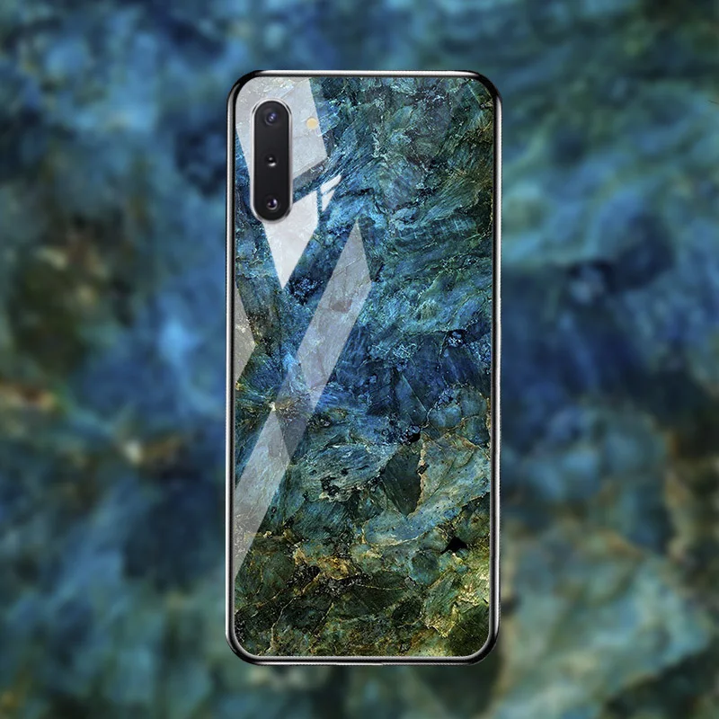 Мрамор закаленное Стекло чехол для samsung Galaxy Note 10 8 S10 S8 S9 рlus Lite 5G S10e M30s M30 M20 M10 J4 J6 J8 J7 чехол Крышка - Цвет: M103