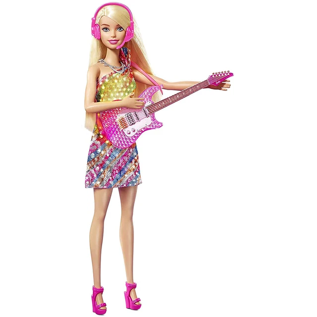 Barbie Big City Big Dreams Malibu Roberts Doll 12-in Blonde with Music Light-Up Feature Microphone Accessories Toy Birthday Gift 3