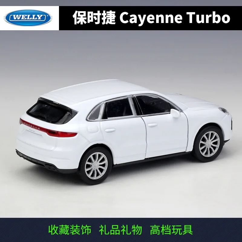 WELLY Welly 1: 36 Porsche Cayenne TURBO Модель автомобиля из сплава, оттягивающий назад автомобиль