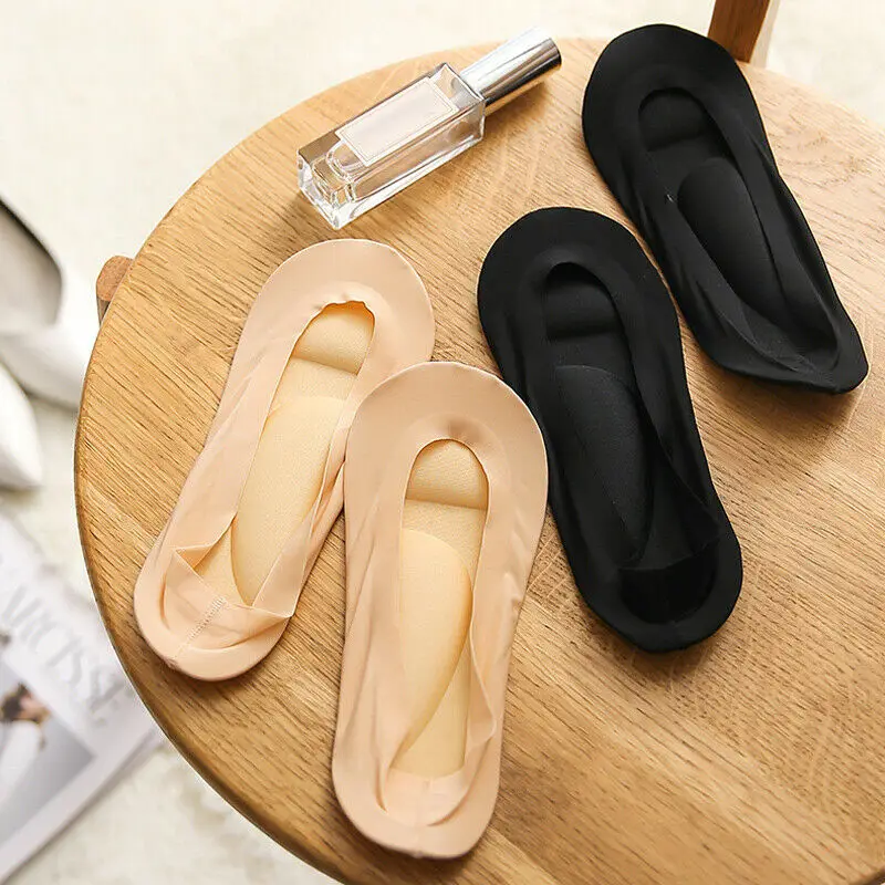 Супинатор 3D носки Массаж ног забота о здоровье женщин лед шелковые носки с гелевыми подушечками невидимые стельки летние носки