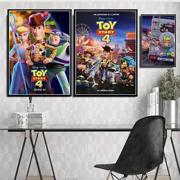 

Toy Story 4 Classic Movie Art Poster Canvas Painting Wall Picture Home Decor Posters and Prints