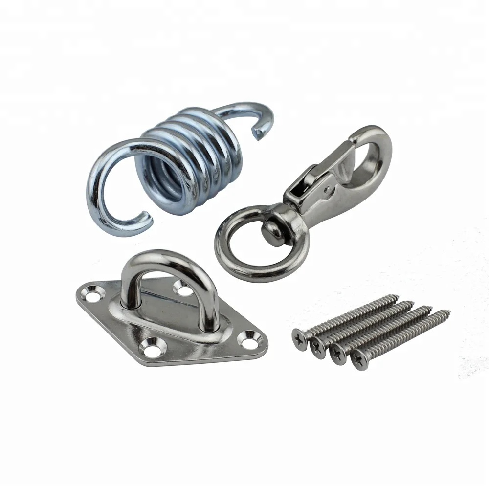 Stainless Hammock Chair Ultimate Hanging Kit Steel Ceiling Wall Mount Anchor Bracket Hook Yoga Swing Chairs Swing Anchor Boxing 304 stainless steel heavy duty hammocks suspension ceiling hook swivel hammock hooks swing chairs hooks hammock accessories