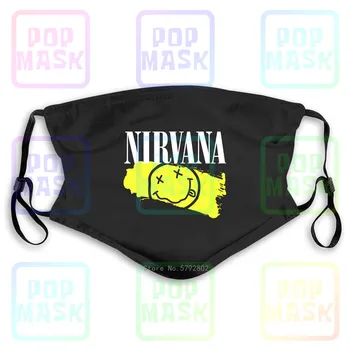 

Dust Mask with Filter Nirvana Painted Smile Brush Stroke New Kurt Cobain Washable Reusable Mask