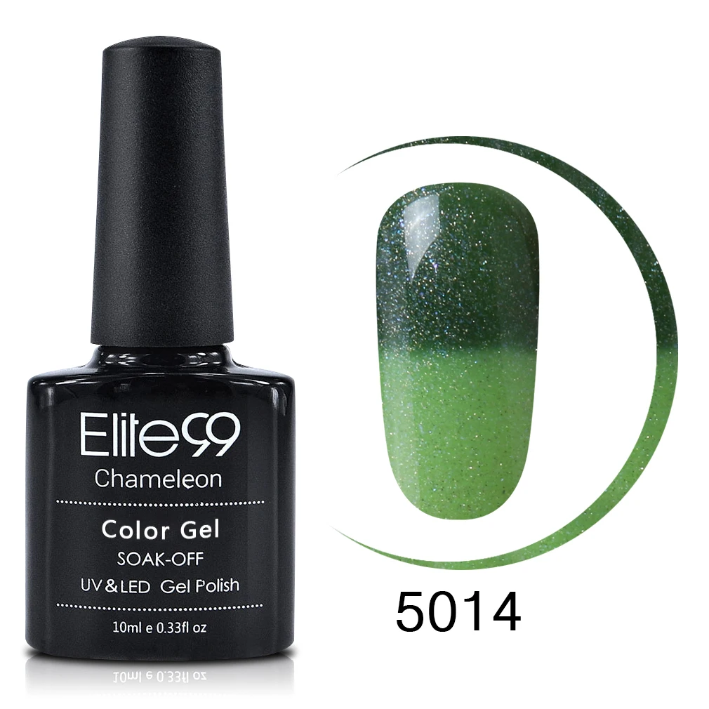 Elite99 10 мл термальный Цветной Гель-лак замочить от температуры гель для изменения цвета лака для ногтей Гибридный лак для гелей маникюр - Цвет: 5014