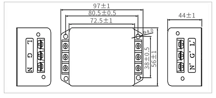 220 В клеммный блок биполярная сильная защита от помех EMI очистка CW4L2-10A-R 20A 30A фильтр питания