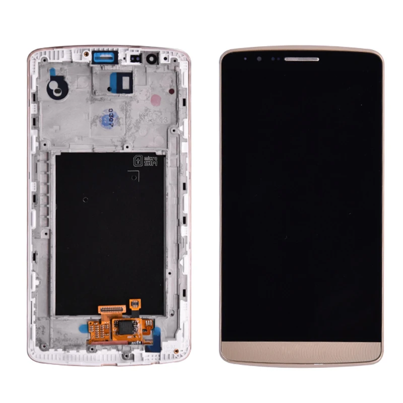 Для LG G3 lcd D850 D851 D855 ЖК-дисплей с кодирующий преобразователь сенсорного экрана в сборе с рамкой